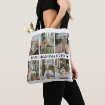Best Grandma Ever Photo Collage – Gift with Hearts