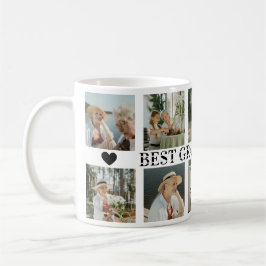 Best Grandma Ever Photo Collage – Gift with Hearts Kaffeetasse