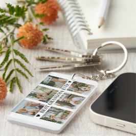 Best Grandma Ever Photo Collage – Gift with Hearts Schlüsselanhänger