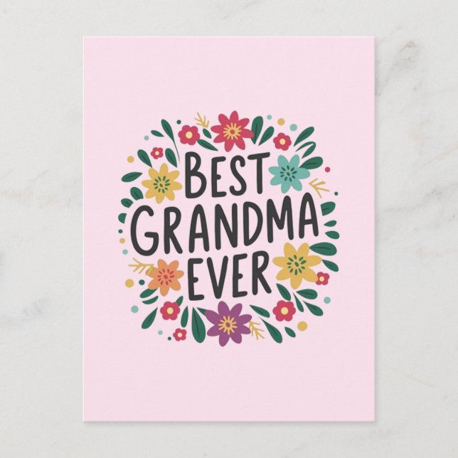 Best grandma ever postkarte (Vorderseite)