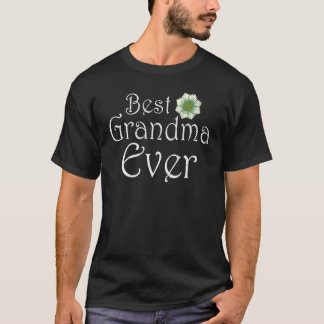 Best Grandma Ever Proud Grandmother Flower Granny T-Shirt