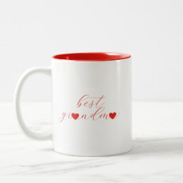 Best Grandma, Granny Gift, Modern Zweifarbige Tasse