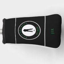 Best Grandpa By Par Funny Black and Green Putter