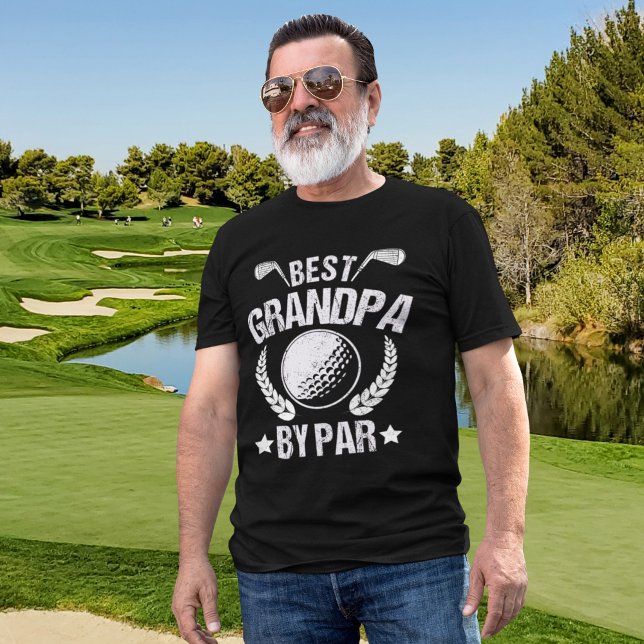 Best Grandpa By par Funny Golfer Grandpa T-Shirt (Von Creator hochgeladen)