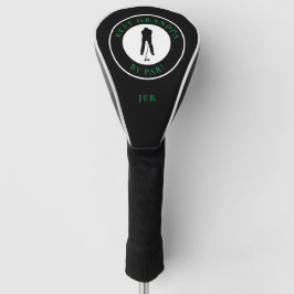 Best Grandpa By Par Funny Saying Black Green Golf Headcover