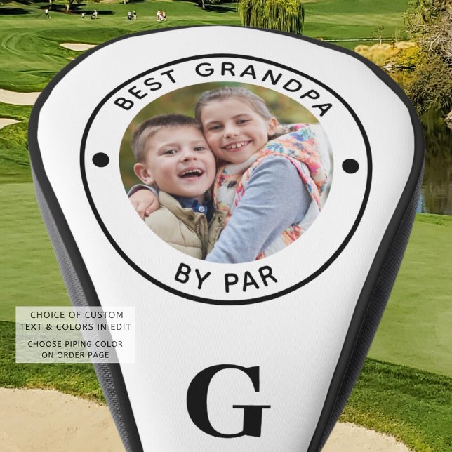 BEST GRANDPA BY PAR Monogram Foto Golf Head Cover Golf Headcover (Von Creator hochgeladen)