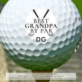 BEST GRANDPA BY PAR Monogram Name Clubs Golfball