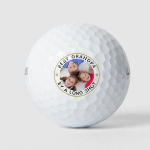 BEST GRANDPA DURCH EIN LANGES SHOT-Foto Golfball
