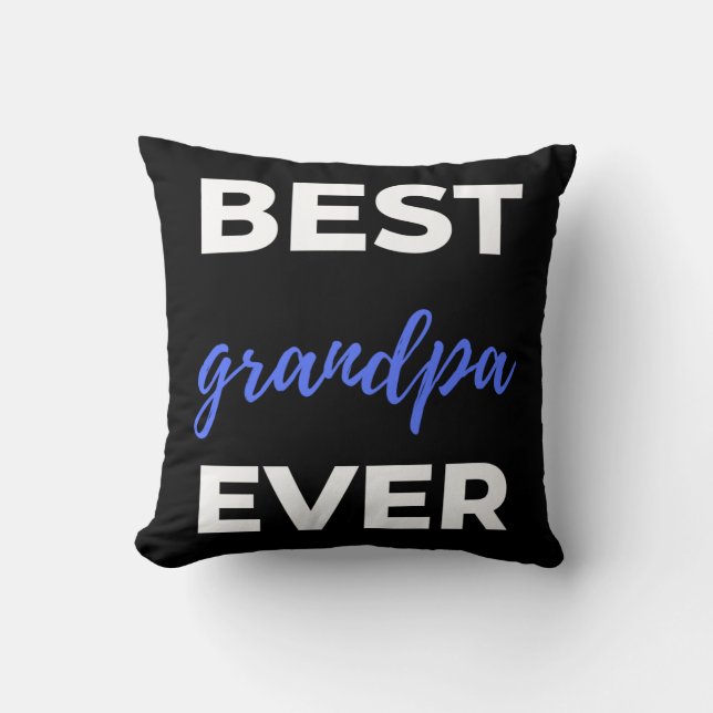 Best Grandpa Ever Kissen (Vorderseite)