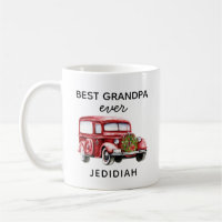 BEST GRANDPA JE RED VINTAG LKW/AUTONAME