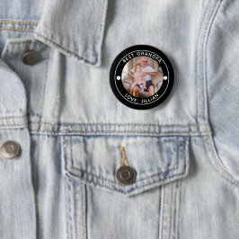 BEST GRANDPA NACH PAR-Foto-Monogramm Button