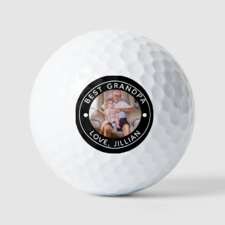BEST GRANDPA NACH PAR-Foto-Monogramm Golfball