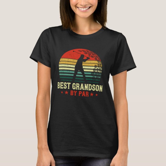 Best Grandson By Par Daddy Father s Day Golf  Golf T-Shirt (Vorderseite)