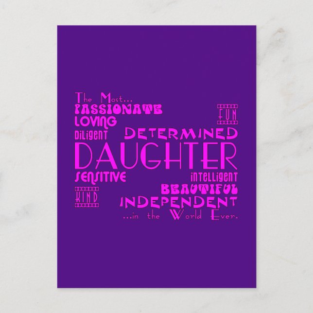 Best & Greastest Daughters Geburtstage : Qualität Postkarte (Vorderseite)