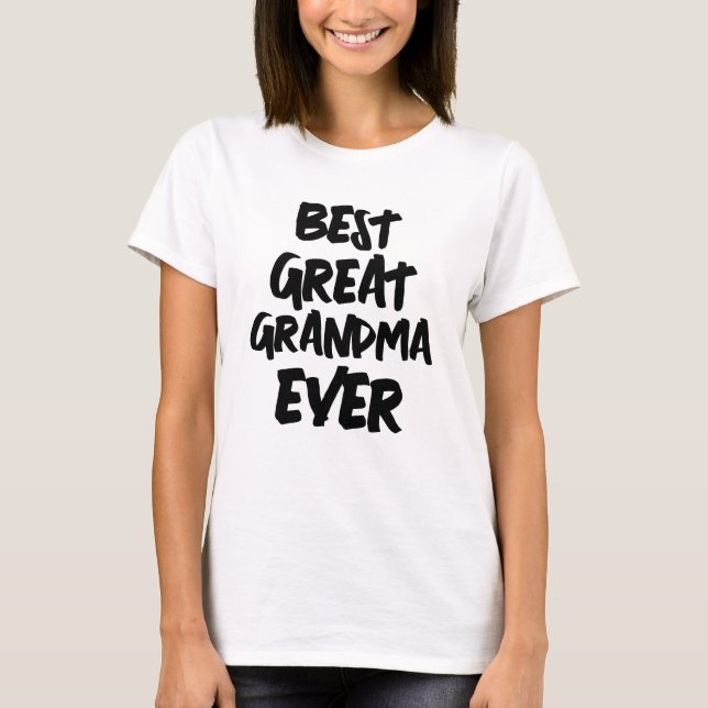 BEST GREAT GRANDMA EVA T-Shirt (Vorderseite)