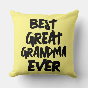 BEST GREAT GRANDMA EVER PILLOW KISSEN