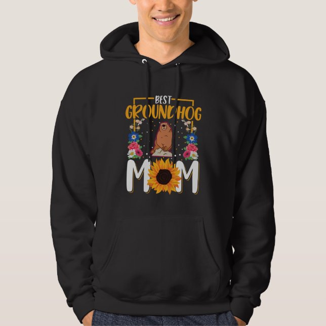 Best Groundhog Mom Ever Marmot Groundhog Mom Hoodie (Vorderseite)