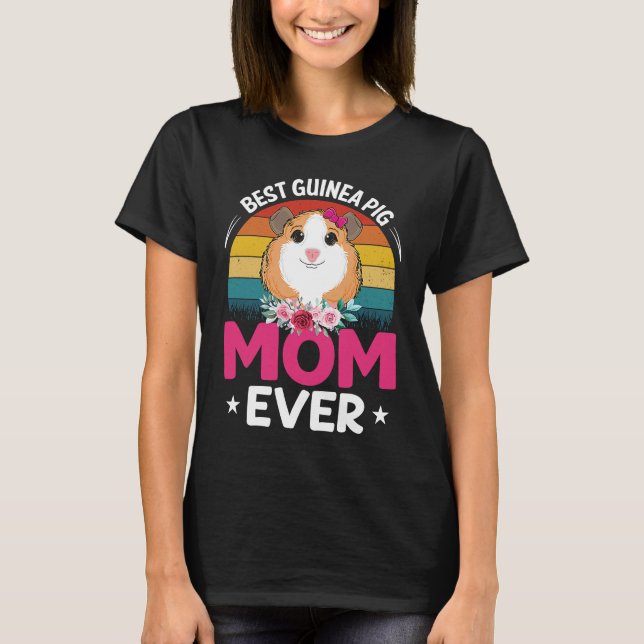 Best Guinea Pig Mom T-Shirt (Vorderseite)
