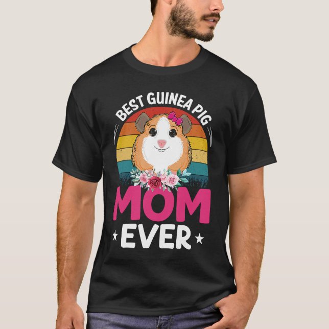 Best Guinea Pig Mom T-Shirt (Vorderseite)