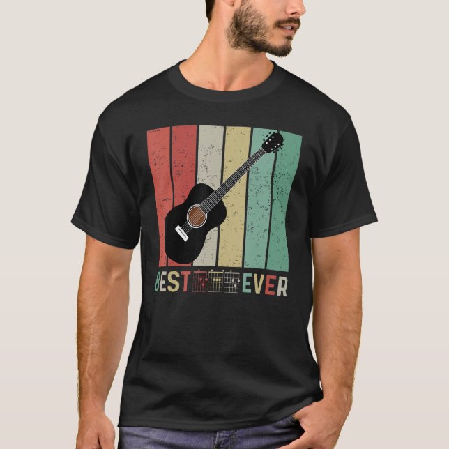 best guitar dad ever chords best dad guitar dad Re T-Shirt (Vorderseite)