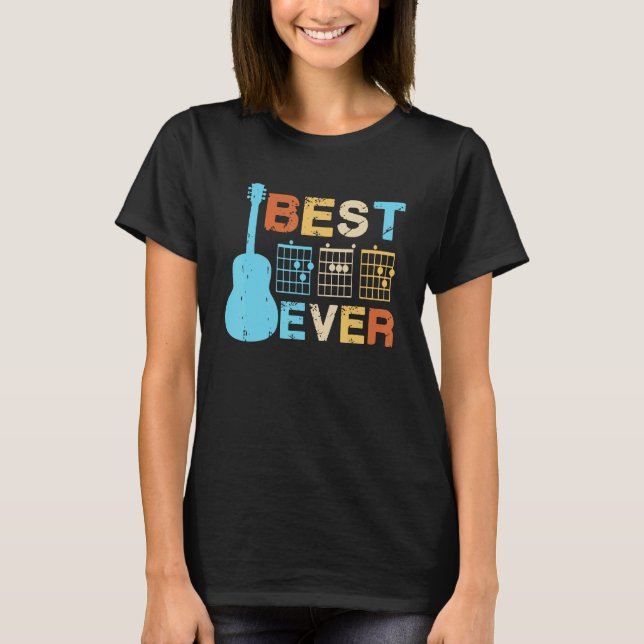 Best Guitar Dad Ever Chords Best Dad Guitar  Guita T-Shirt (Vorderseite)