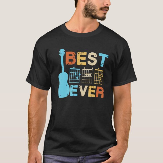 Best Guitar Dad Ever Chords Best Dad Guitar  Guita T-Shirt (Vorderseite)