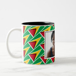 BEST GUYANESE MAMA Personalisiertes GUYANA FLAG Fo Zweifarbige Tasse
