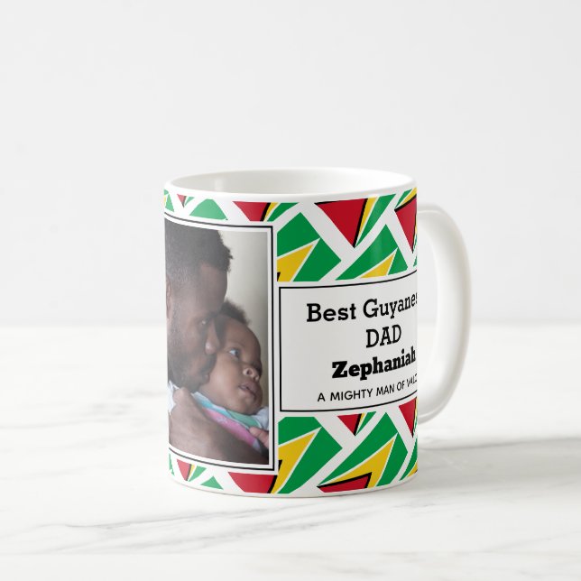 BEST GUYANESE VATER Guyana Flagge Personalisiertes Kaffeetasse (VorderseiteRechts)