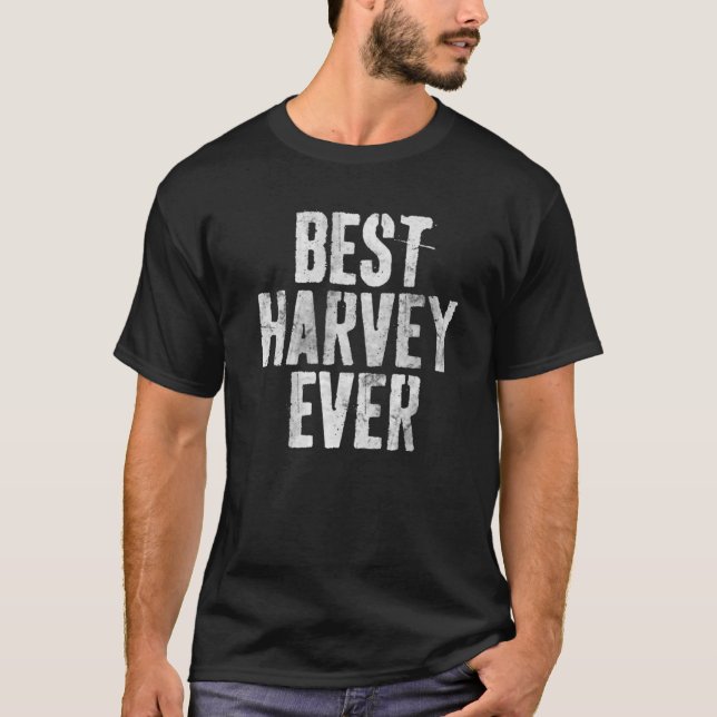 Best Harvey je Funny Personalisiert erster Name T-Shirt (Vorderseite)