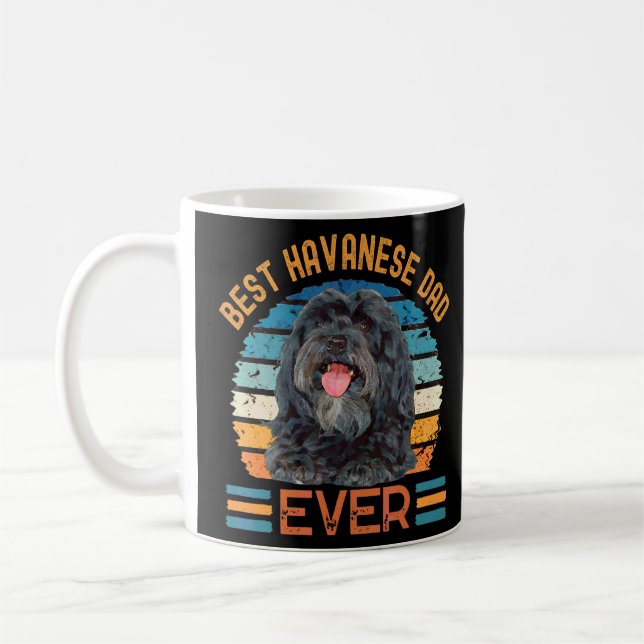 Best Havanese Dad Ever Dog Father's Day Tee Kaffeetasse (Links)