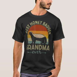 Best Honey Badger Oma je Retro Cool Mütter T-Shirt