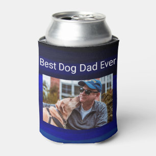 Best Hund Vater Custom Foto mit Blue Malerei Dosenkühler