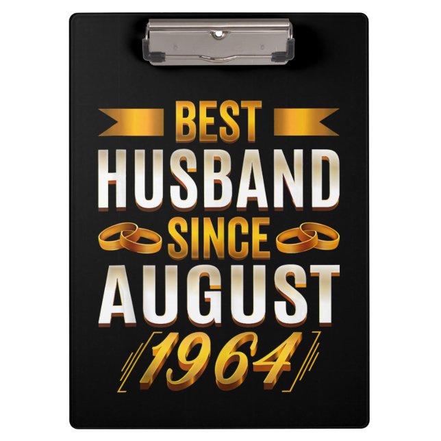 Best Husband Anniversary Ehefrau Husband Klemmbrett (Vorderseite)