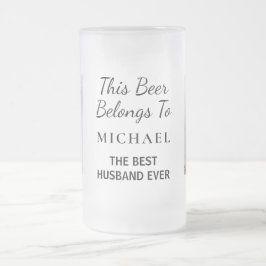 Best Husband Ever Foto Mattglas Bierglas