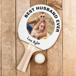 Best Husband Ever Foto Personalisiert Tischtennis Schläger