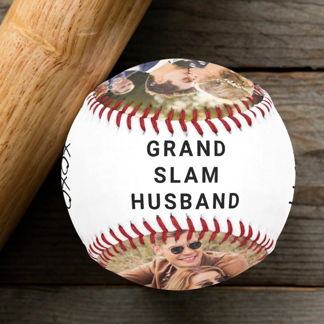 Best Husband Foto New Wedding Baseball (Grand slam home run for the best husband ever: Celebrate your MVP with a personalized photo baseball)