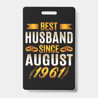 Best Husband Funny 59th Anniversary Parents Ausweis