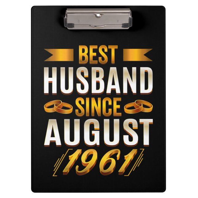 Best Husband Funny 59th Anniversary Parents Klemmbrett (Vorderseite)