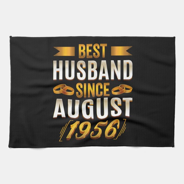 Best Husband Funny Jubiläum Ehefrau Geschirrtuch (Horizontal)