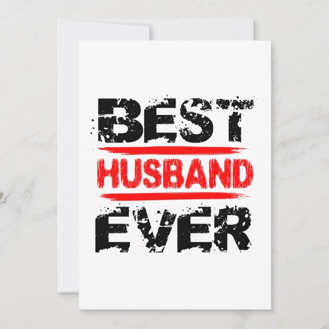 Best HUSBAND je Grunge Style Red und Black Z807 (Vorderseite)