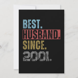 BEST HUSBAND SEIT 2001 PERSONALISIERT EINLADUNG