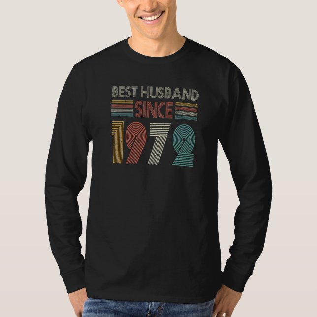 Best Husband Since 1972 50th wedding anniversary 1 T-Shirt (Vorderseite)