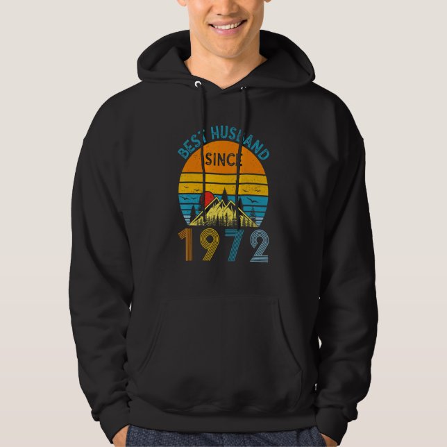 Best Husband Since 1972 50th Wedding Anniversary V Hoodie (Vorderseite)