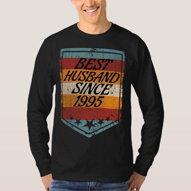 Best Husband since 1995 wedding married 1995 marri T-Shirt (Vorderseite)