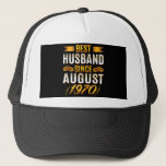 Best Husband Since August 1970 Truckerkappe<br><div class="desc">Best Husband Since August 1970 Funny Anniversary Funny gift for any husband or dad is a cool guy For him ohrfeits boyfriend, husband valentines day funny gift idea. also great for father's day, birthday ohrs, anniversary gift, new Year gift, Christmas ohrts, the t Gift for boyfriend, perfectines day gift from...</div>