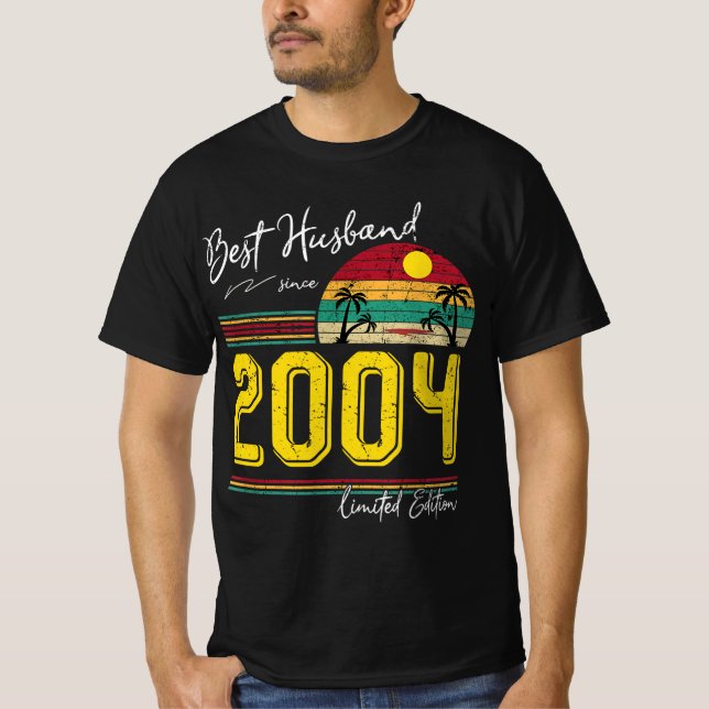 Best Husman Wedding Anniversary Gaben Husband Sinc T-Shirt (Vorderseite)