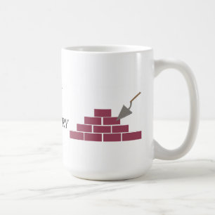 Best in Mauerwerk und Brick Lay Kaffeetasse