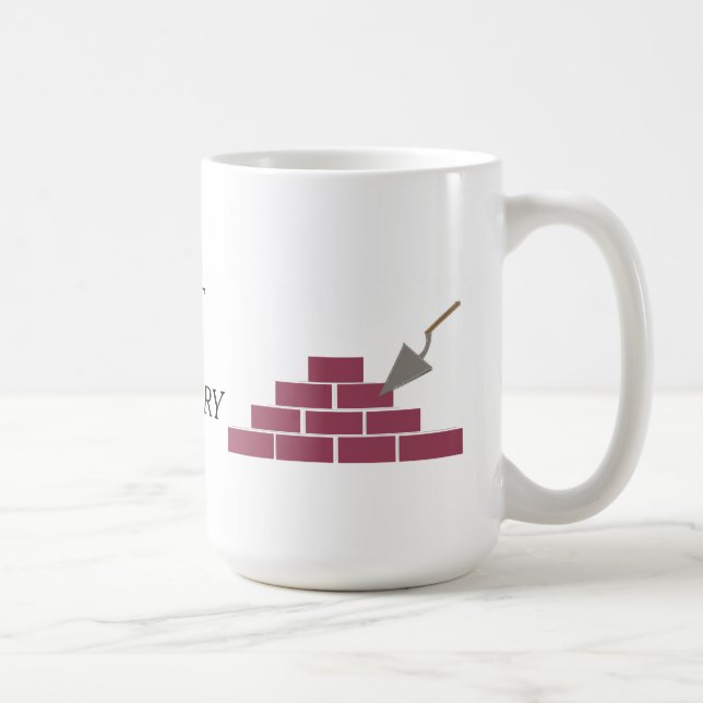 Best in Mauerwerk und Brick Lay Kaffeetasse (Rechts)