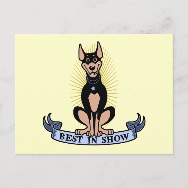 Best in Show -Dobe Postkarte (Vorderseite)