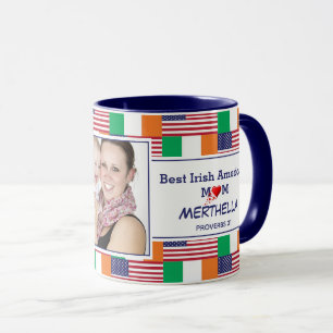 BEST IRISH AMERICAN MUM Foto Tasse